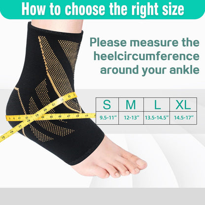 Ankle Guards,1 Pairs Ankle Brace for Women & Men,Ankle Compression Sleeve with Strap ,Volleyball Ankle Support Brace for Women & Men,Foot Support Brace for Pain,Plantar Fasciitis Compression Socks for Women & Men