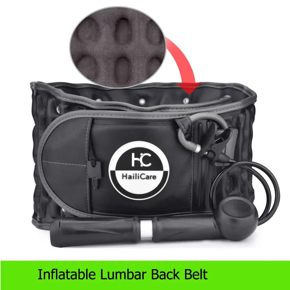 Decompression Lumbar Belt Inflatable Belt Support Discherniation Correct Pressotherapy Air Traction Lower Back Brace