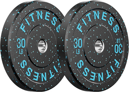 2" Bumper Plates Set Olympic Weight Plates for Barbell Strength Training |  2Inch Weights Plates Set, Floor Protective Plates, 20-600Lbs Rubber Bumper Plates for Weightlifting, Bench Press