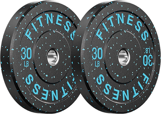 2" Bumper Plates Set Olympic Weight Plates for Barbell Strength Training |  2Inch Weights Plates Set, Floor Protective Plates, 20-600Lbs Rubber Bumper Plates for Weightlifting, Bench Press