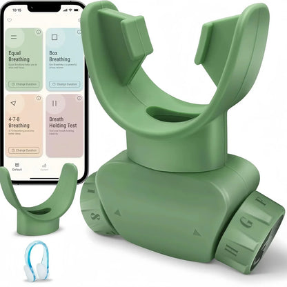 Connectable App Training Companion Strengthen Breathing Exerciser Lung Trainer Lightweight Professional Easy Clean Portable