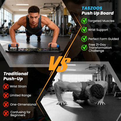 Push up Board Fitness - Portable Foldable Pushup Board | 20 in 1 Push up Bar at Home Gym - Strength Training Equipment for Men and Women