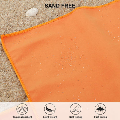 Microfiber Towel Quick Dry Camping & Travel & Gym Towel. Compact | Super Absorbent, Lightweight, Fast Drying. Suitable for Beach, Bath, Backpacking, Hiking, Swim.