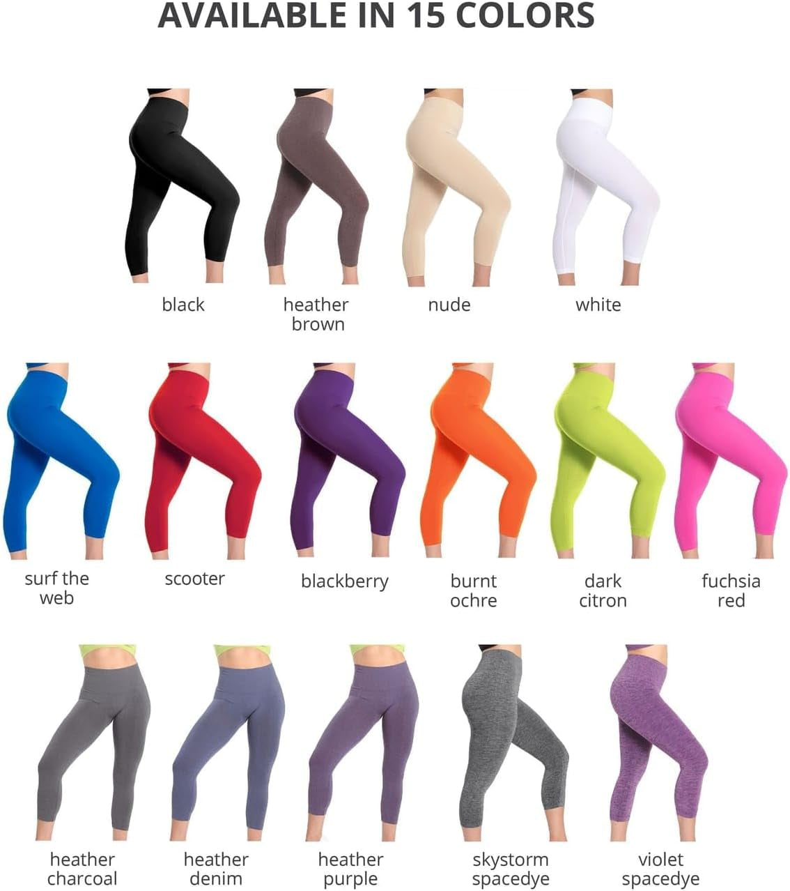 High Waisted Shapewear Leggings, Tummy Control Compression