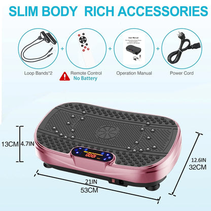 Vibration Plate Fitness Platform Exercise Machine -Full Body Vibrating Shaking Workout Fitness Platform Vibration Plate for Home Gym 200W