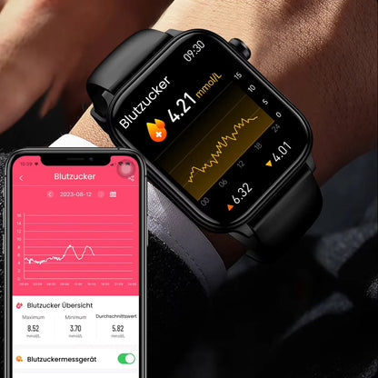 Glucocare SOS | Smartwatch Met Vital Signs Tracking