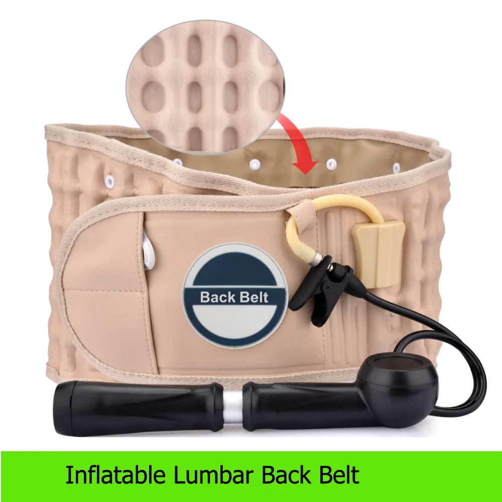 Decompression Lumbar Belt Inflatable Belt Support Discherniation Correct Pressotherapy Air Traction Lower Back Brace