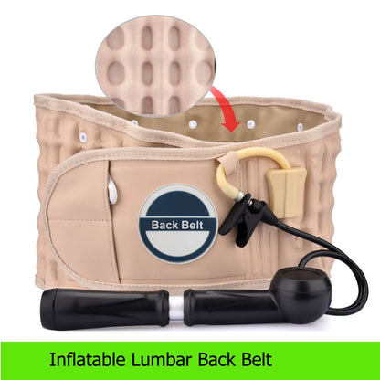 Decompression Lumbar Belt Inflatable Belt Support Discherniation Correct Pressotherapy Air Traction Lower Back Brace