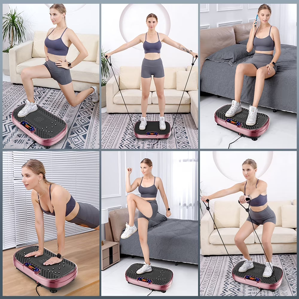 Vibration Plate Fitness Platform Exercise Machine -Full Body Vibrating Shaking Workout Fitness Platform Vibration Plate for Home Gym 200W