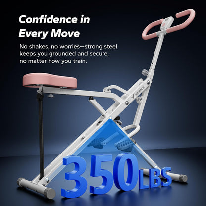 Squat Machine,  R07 2 in 1 Squat Rowing Machine, Easy Setup & Foldable Exercise Equipment, Glute Trainer Machine, Glutes & Leg Home Workout Machine