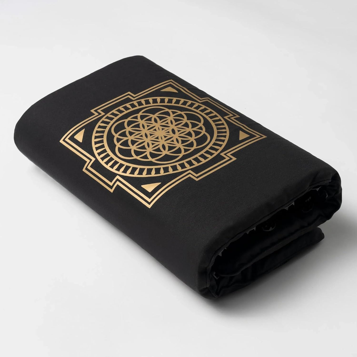 Acupressure Mat for Tension Release, Premium Level 2 Black | Relaxation, Massage Muscles, Aid Sleep, Unlock Inner Tension, Similar to Acupuncture, Made with Organic Cotton & ABS Spikes