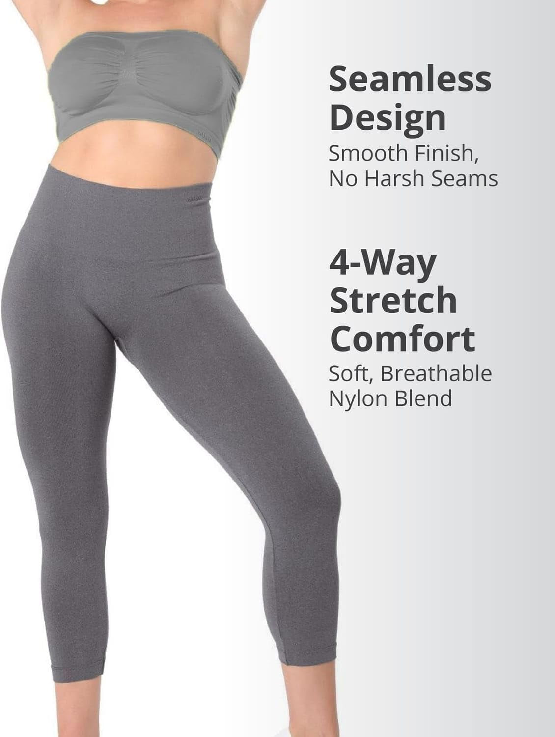 High Waisted Shapewear Leggings, Tummy Control Compression
