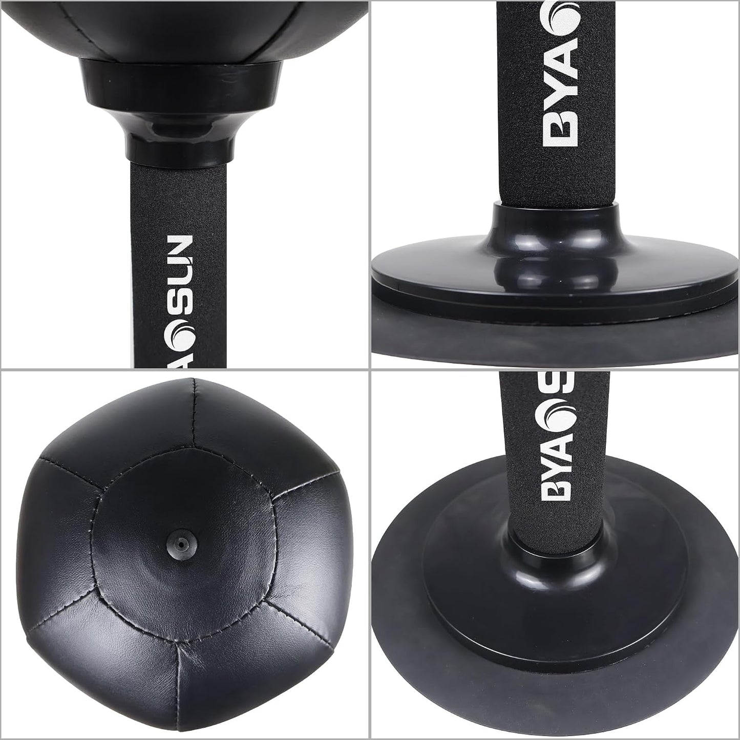 Desktop Punching Bag,Portable Strong Suction Cup Boxing Bag Speed Balls,For Home or Office Boxing Stress Relief Training,Fun Punch Gift for Adult or Coworker(Black)