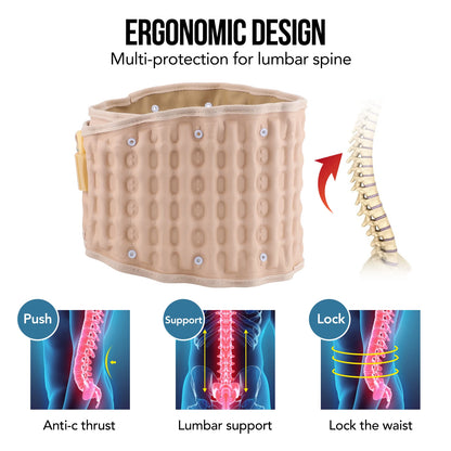Decompression Lumbar Belt Inflatable Belt Support Discherniation Correct Pressotherapy Air Traction Lower Back Brace