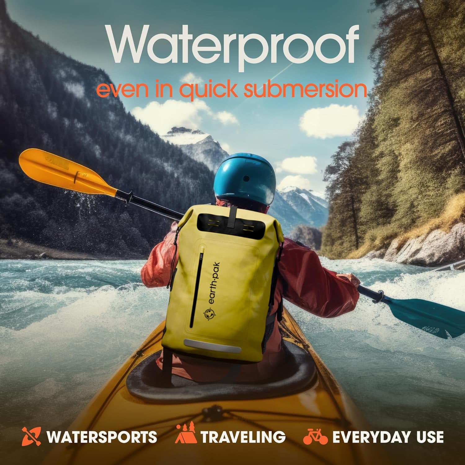 Waterproof Dry Bag Backpack 35L - Kayaking Boating Fishing Rafting Marine
