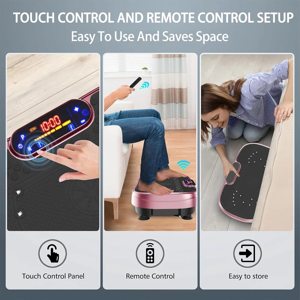 Vibration Plate Fitness Platform Exercise Machine -Full Body Vibrating Shaking Workout Fitness Platform Vibration Plate for Home Gym 200W