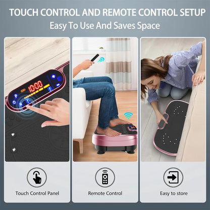 Vibration Plate Fitness Platform Exercise Machine -Full Body Vibrating Shaking Workout Fitness Platform Vibration Plate for Home Gym 200W