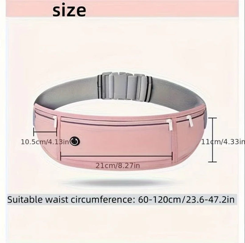 Roze Sport Heuptas Unisex Running Belt Hardloop Heuptas Met Verstelbare Tailleband Ritsvak Reflecterende Details En Waterfles Houder Geschikt Voor Telefoon Sleutels Pasjes En 500 Ml Fles Voor Hardlopen Fitness Wandelen