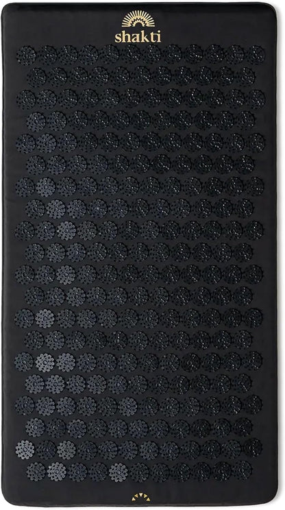 Acupressure Mat for Tension Release, Premium Level 2 Black | Relaxation, Massage Muscles, Aid Sleep, Unlock Inner Tension, Similar to Acupuncture, Made with Organic Cotton & ABS Spikes