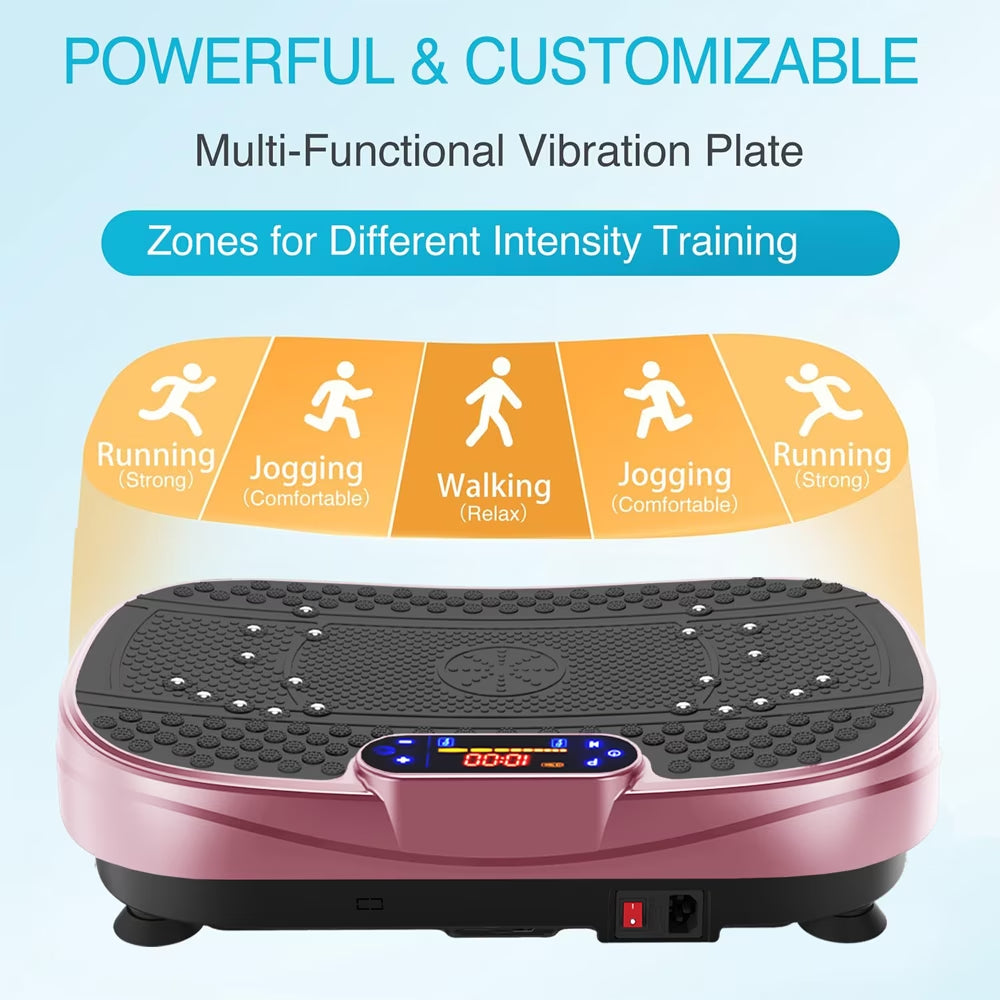 Vibration Plate Fitness Platform Exercise Machine -Full Body Vibrating Shaking Workout Fitness Platform Vibration Plate for Home Gym 200W