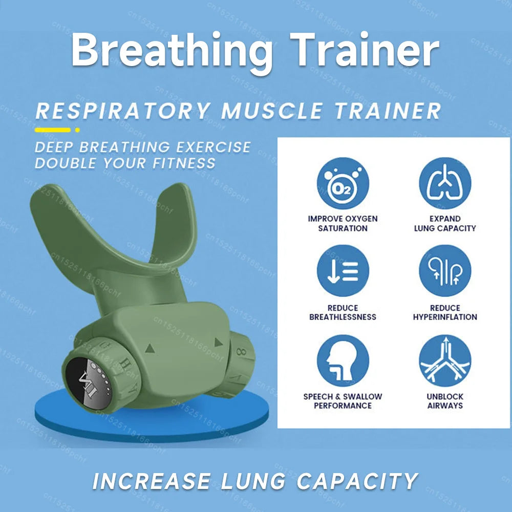 Connectable App Training Companion Strengthen Breathing Exerciser Lung Trainer Lightweight Professional Easy Clean Portable