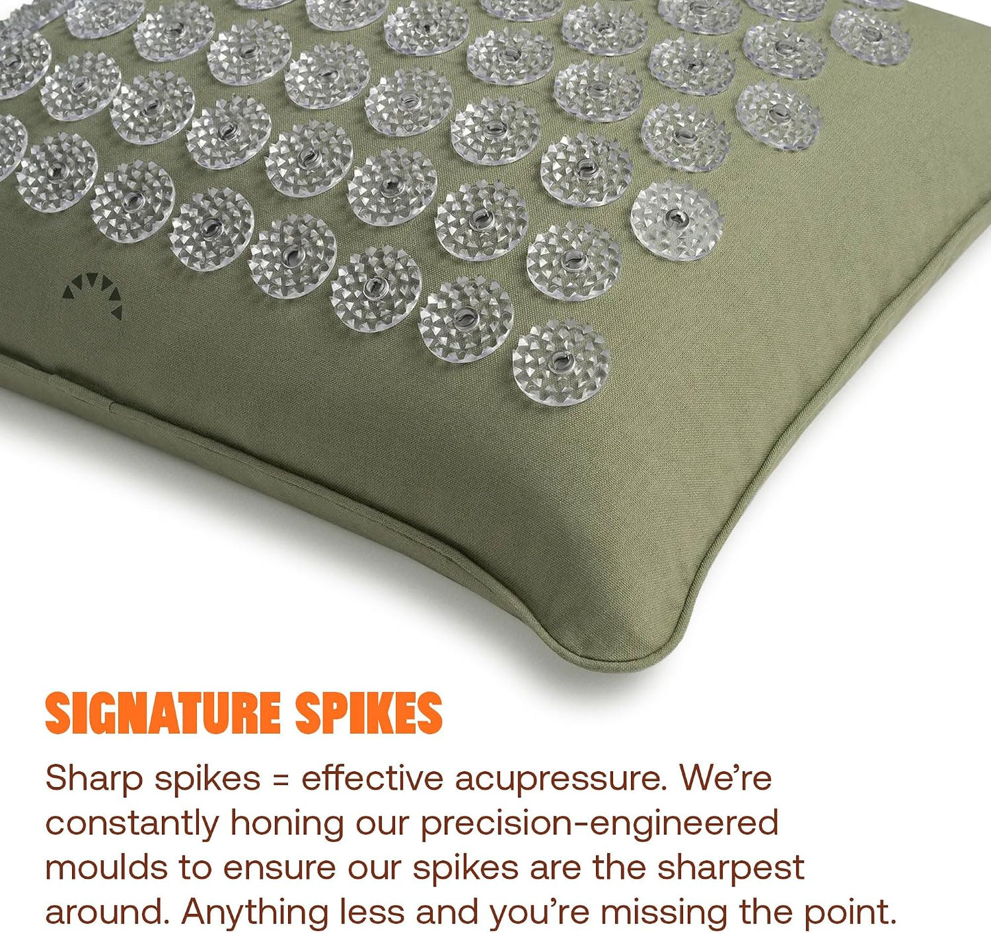 Acupressure Pillow, Neck & Shoulder Relief, Premium Level 1 Tulsi | Relaxation, Massage Muscles, Aid Sleep, Unlock Inner Tension, Similar to Acupuncture, Made with Organic Cotton & ABS Spikes