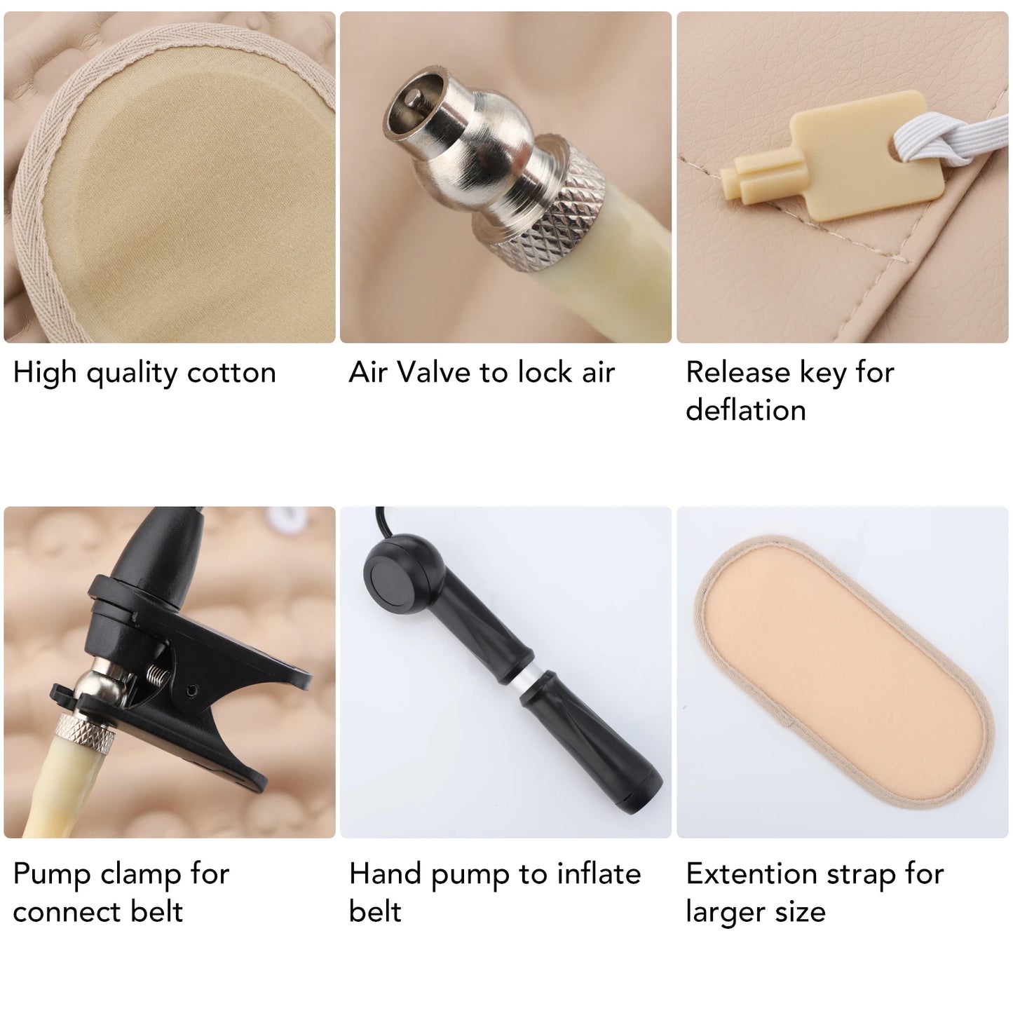 Decompression Lumbar Belt Inflatable Belt Support Discherniation Correct Pressotherapy Air Traction Lower Back Brace