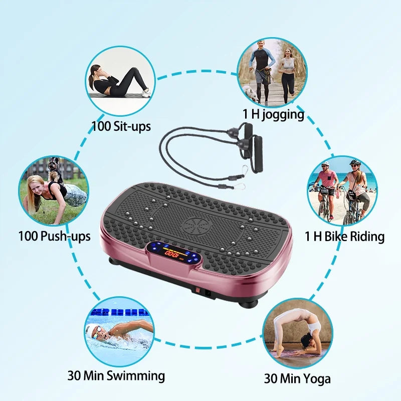 Vibration Plate Fitness Platform Exercise Machine -Full Body Vibrating Shaking Workout Fitness Platform Vibration Plate for Home Gym 200W